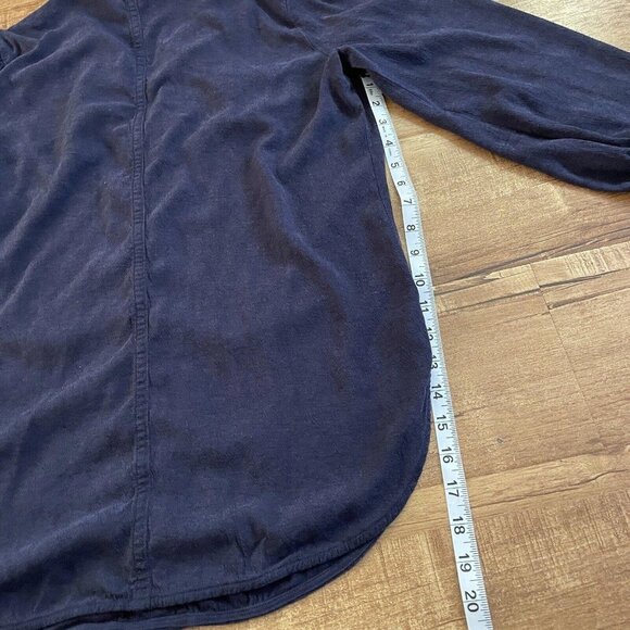 The Odells Women Blue Long Sleeve‎ Blouse Medium M Top - Picture 6 of 7